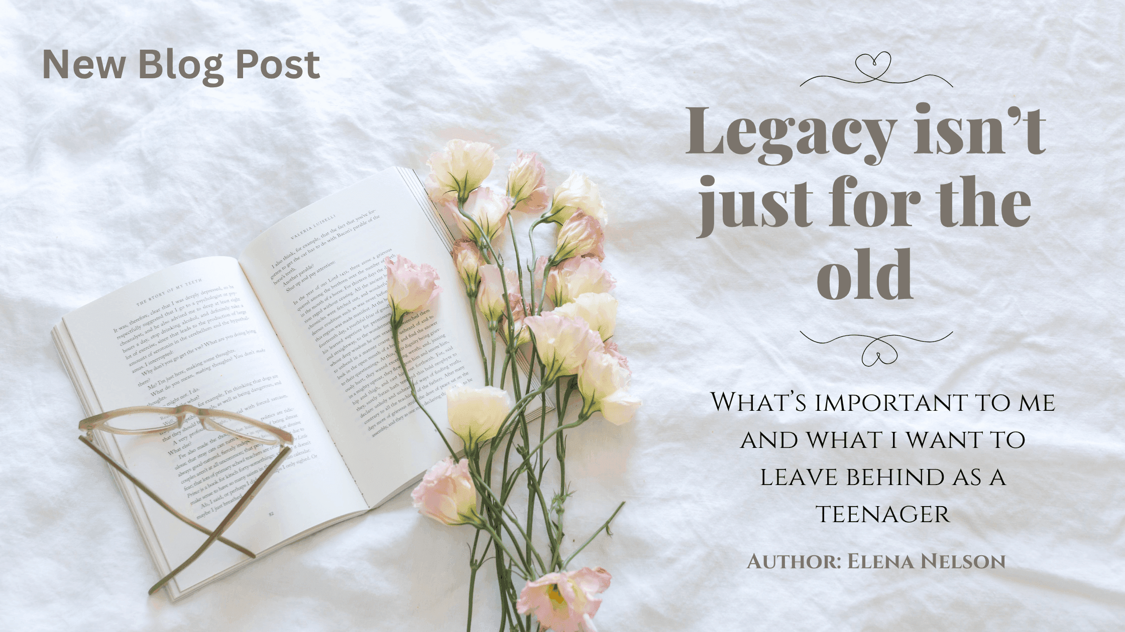 Legacy isn't just for the old - Planning Your Legacy Starts At Any Age